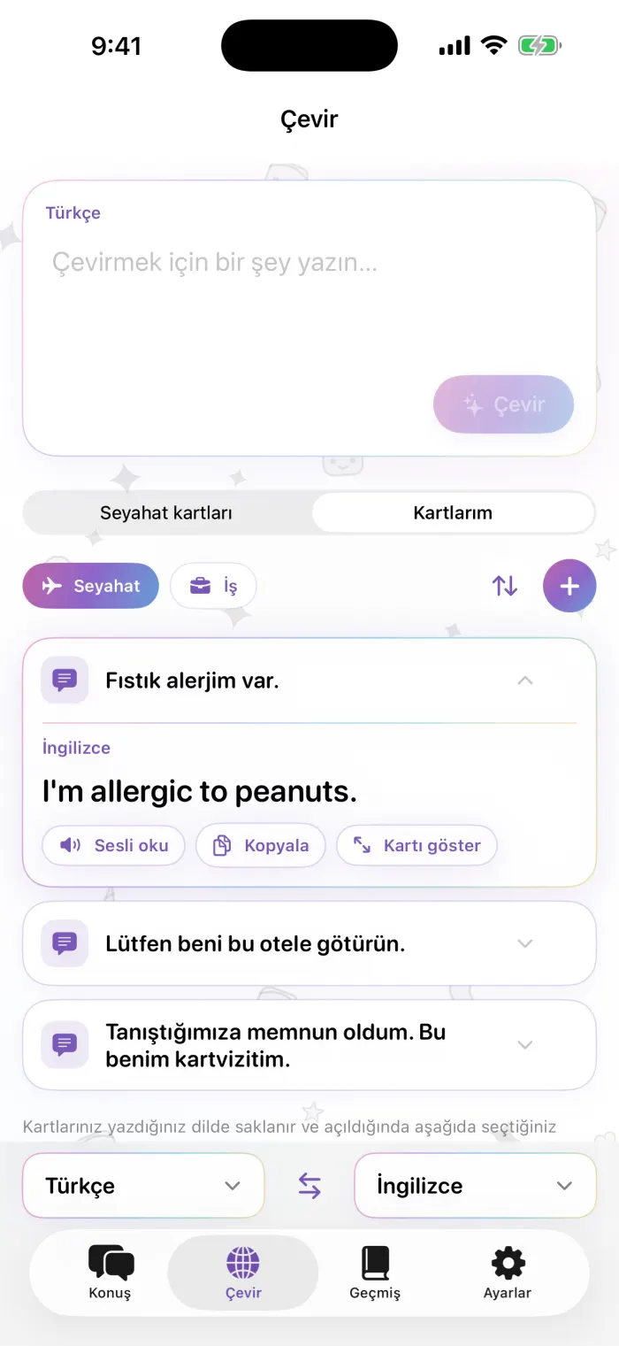 Kartlarım