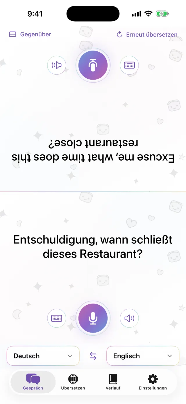 Leg das iPhone zwischen euch. Mehr nicht.