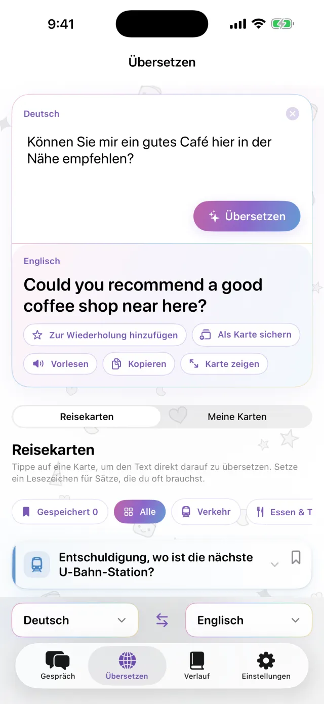 Du kannst nicht laut sprechen? Dann tippe.