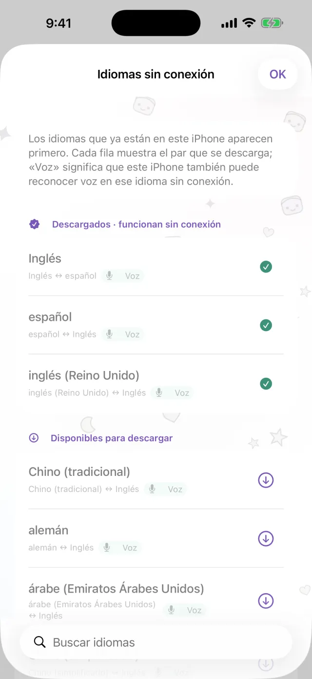 Traduce aunque no tengas conexión