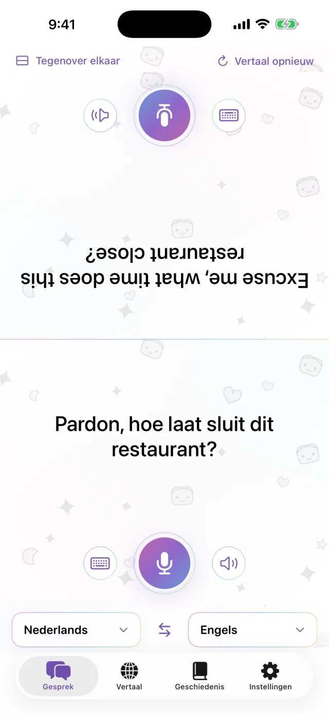 Leg je iPhone tussen jullie in. Meer is het niet.