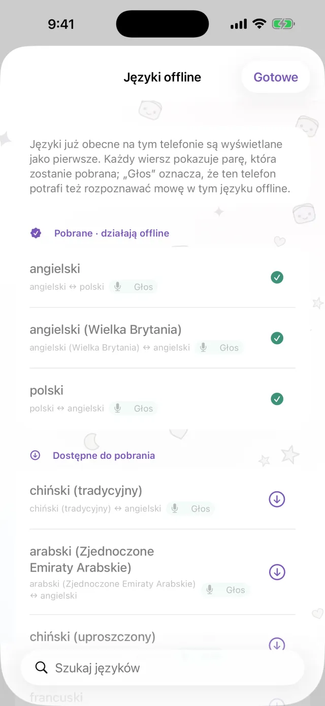 Bez internetu też tłumaczy