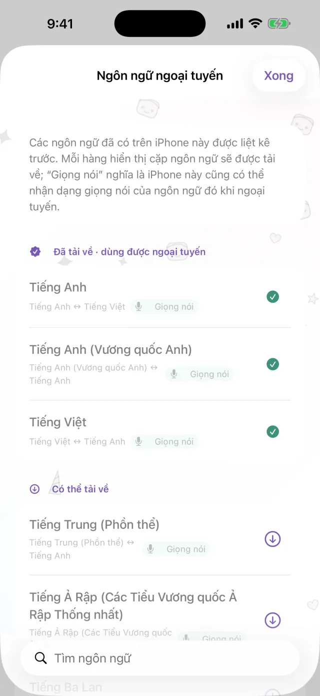 Không có mạng vẫn dịch được